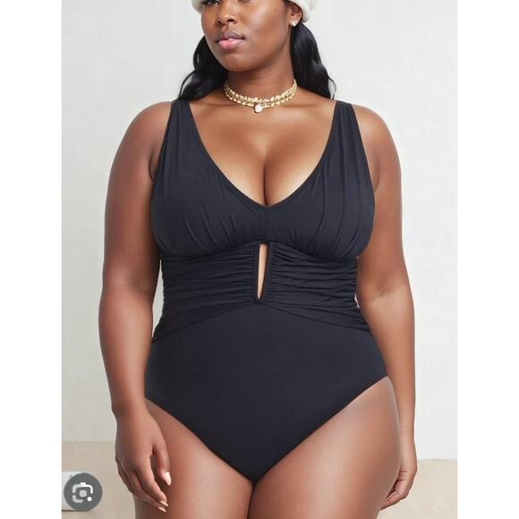 NWT Bleu Rod Beatie Women's Pink Bathing Suit Summer Beach Resort 22W - Picture 1 of 7